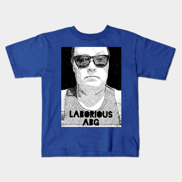 Overalls and eyebrow Kids T-Shirt by Laborious ABG